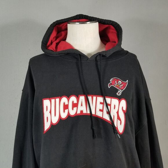 Reebok Tampa Bay Buccaneers hoodie sweater sweatshirt men's XL extra large black - Picture 2 of 7